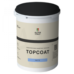 Жидкие обои Silk Plaster Защитное покрытие ALTERITALY TOPCOAT MATTE (МАТ) для декоративных штукатурок, 1 л,
