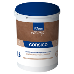 Жидкие обои Silk Plaster Декоративное покрытие AlterItaly CORSICO (КОРСИКО) с эффектом натуральной замши, 0.8 л,