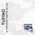 Жидкие обои Silk Plaster Декоративная штукатурка TUFINO & Topcoat MATTE 03-100, Белый