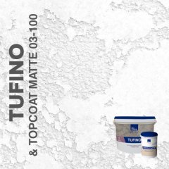 Жидкие обои Silk Plaster Декоративная штукатурка TUFINO & Topcoat MATTE 03-100, Белый