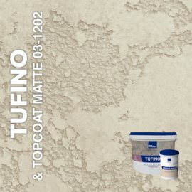 Жидкие обои Silk Plaster Декоративная штукатурка TUFINO & Topcoat MATTE 03-100, 03-1202, Бежевый