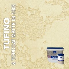 Жидкие обои Silk Plaster Декоративная штукатурка TUFINO & Topcoat MATTE 03-100, 03-1005, Желтый